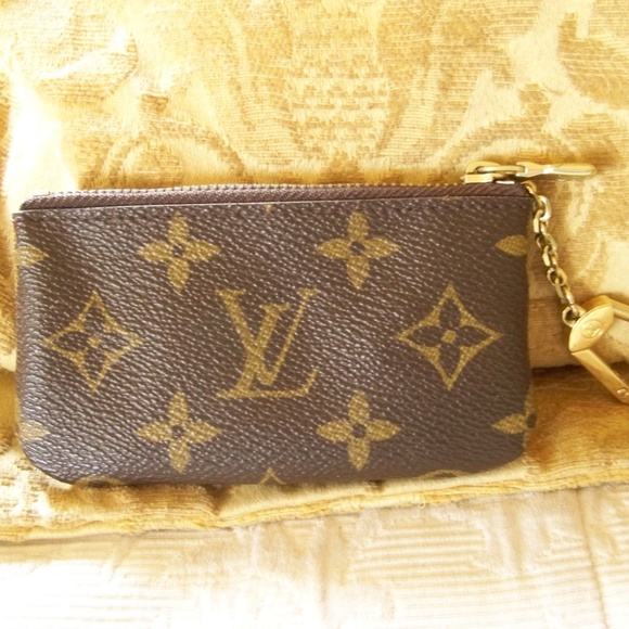 Nano speedy / mini hl leather handbag Louis Vuitton Blue in  REAL AUTHENTIC LV MINI PURSE WITH CHAIN